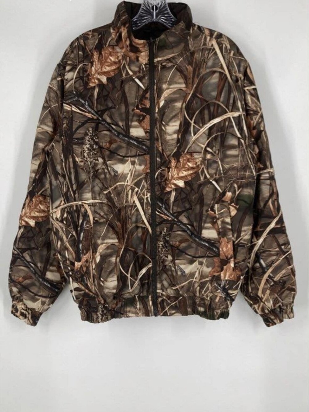 Mens Mossy Oak Style Camouflage Zip-Up Jacket Xl